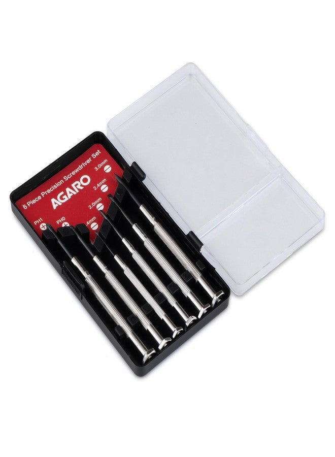 AGARO 6-Piece Precision Screwdriver Set, for Home, DIY, Professional & Industrial Use Ideal for Carpentry, Construction, Mechanical & Plumbing Tasks - Image 1